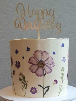 Dried Flower Cake - 8 inch, Tall